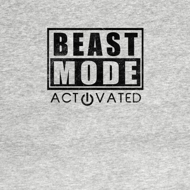 Beast Mode Activated Gym Fitness Motivation by WorkoutQuotes